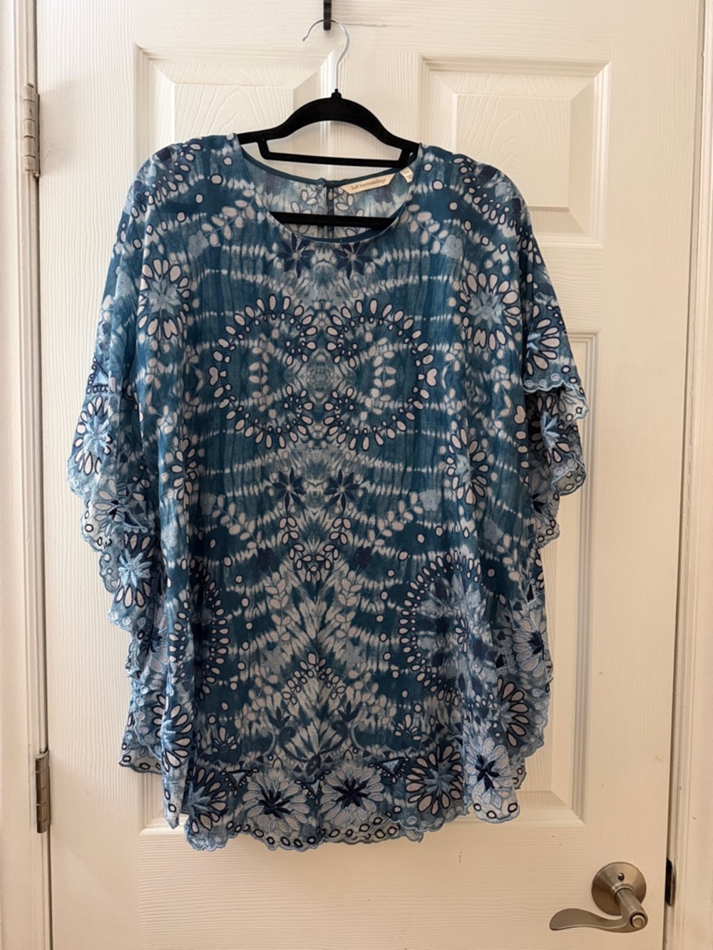 Soft Surroundings eyelet tie-dye blouse tank combo sz S/M - Picture 2 of 10